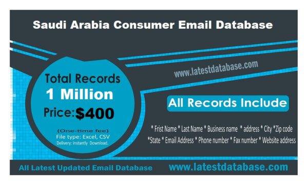 Saudi Arabia Email Data Scraping