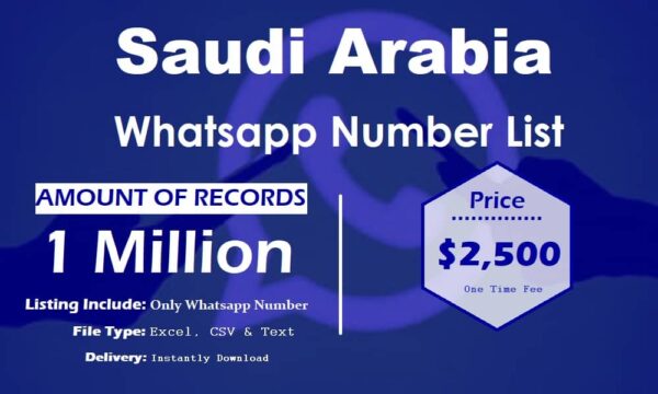 Saudi Arabia WhatsApp Data Scraping 1 Million