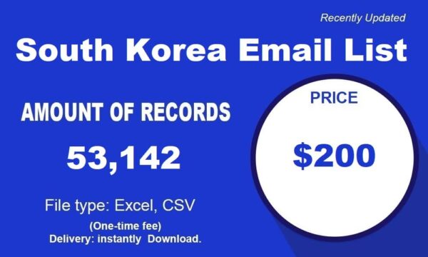 South Korea Email Data Scraping