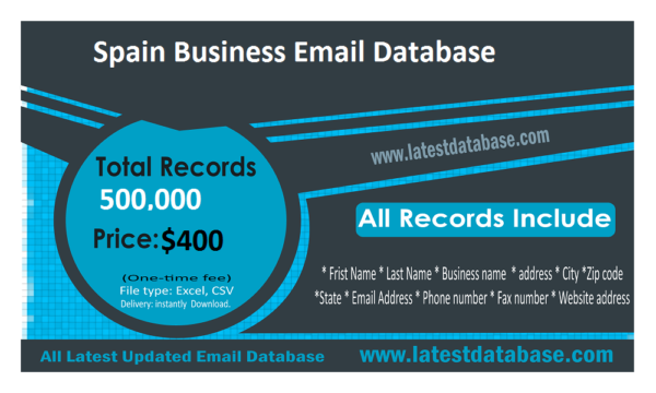 Spain Email Data Scraping