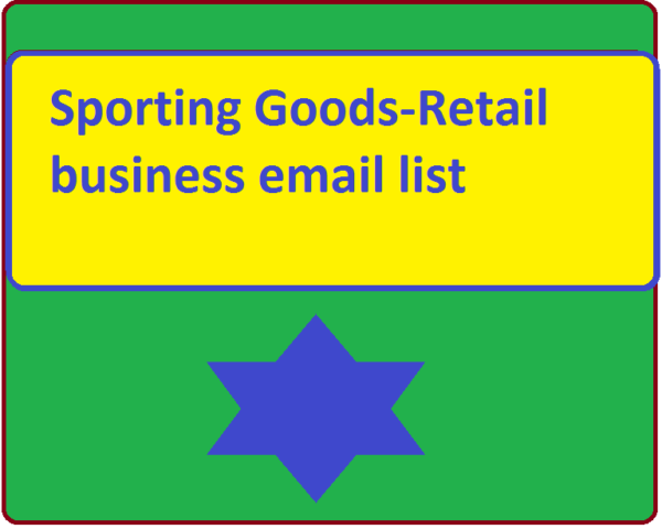 Sporting Goods-Retail Email Data Scraping