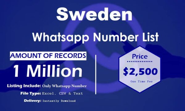 Sweden WhatsApp Data Scraping 1 Million