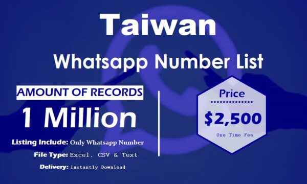 Taiwan WhatsApp Data Scraping 1 Million