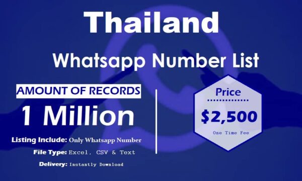 Thailand WhatsApp Data Scraping 1 Million