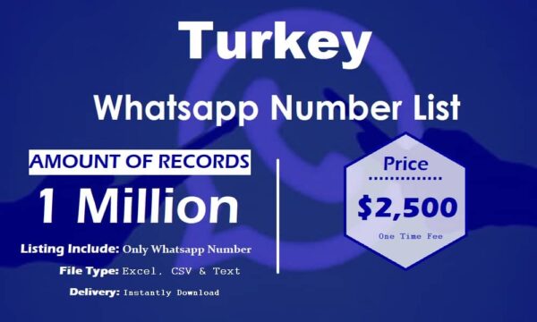 Turkey WhatsApp Data Scraping 1 Million