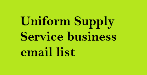 Uniform Supply Service Email Data Scraping