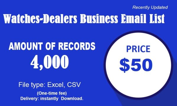 Watches-Dealers Email Data Scraping