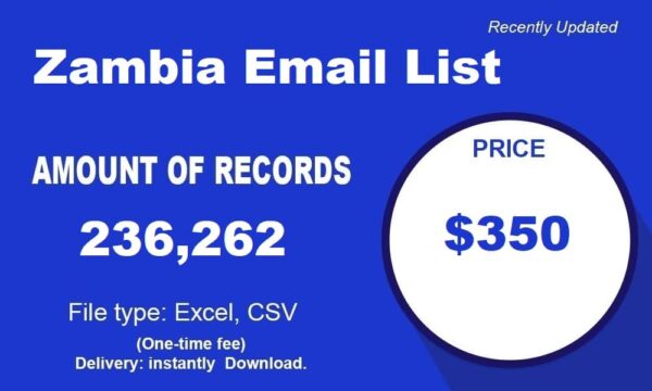 Zambia Email Data Scrapings